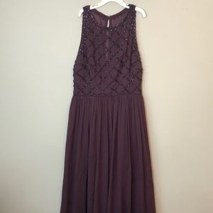 Plum Color Prom Dress
